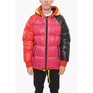 Dsquared2 Nylon Down Jacket with Back Print size 52 - Male