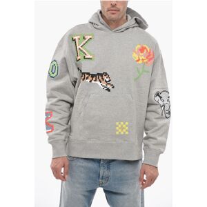 Overszied KENZO PIXEL Sweatshirt with Multicolored Embroider size S - Male