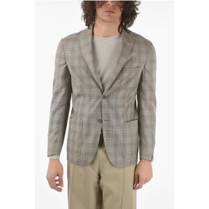 Corneliani Plaid Checked 2-Buttons SPORTSWEAR Blazer with Side Vents size 50 - Male