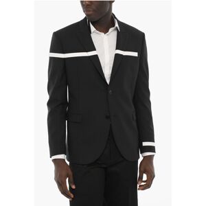 Neil Barrett Slim Fit 2-button Blazer with Contrasting Details size 52 - Male