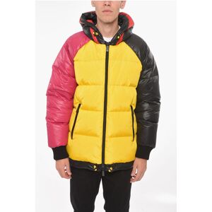 Dsquared2 Tri-colour Nylon Down Jacket with Back Print size 50 - Male