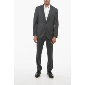 Corneliani virgin wool side vents notch lapel LEADER 2-button suit size 50 - Male