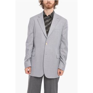 Acne Studios Wool Blend Blazer with Glittery Effect and Flap Pockets size 50 - Male