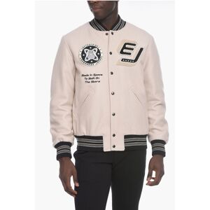 Enterprise Japan Wool Blend Varsity Jacket with Patches size L - Male