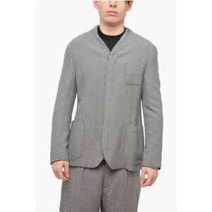 Armani Zipped Half-lined Blazer with Striped Pattern size 52 - Male