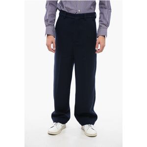 Ami Alexandre Mattiussi Wool Cloth Chinos Pants with Hidden Fastening size 48 - Male Ami Alexandre Mattiussi Wool Cloth Chinos Pants with Hidden Fastening size 48 - Male