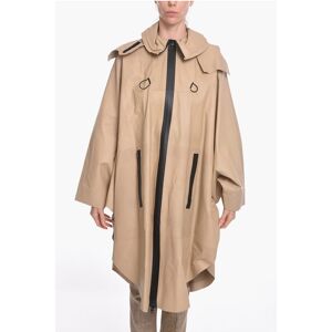 Bottega Veneta Bat-wing Sleevd Leather Raincoat size 40 - Female