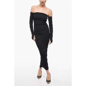 The Andamane Boatneck Draped LINDA Bodycon Dress size 38 - Female