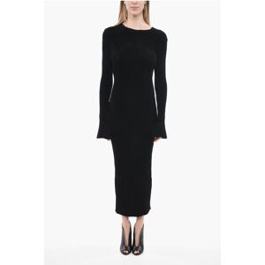 ANDREĀDAMO Corduroy Sheath Dress with Cut Out Detail size M - Female