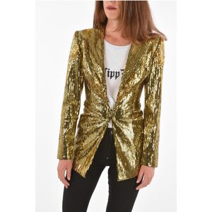 Philipp Plein COUTURE Shawl Lapel Sequined Blazer size S - Female