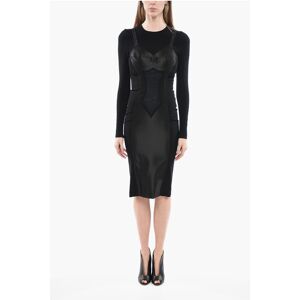 Dolce & Gabbana Lingerie Design Long-sleeved Sheath Dress size 40 - Female