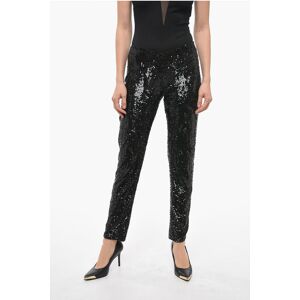 Parosh Sequined GUMMYNET Drawstringed Pants size S - Female