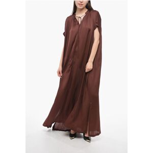 Aspesi Silk BARBERA Dress with Lace-up Detail size S - Female