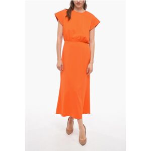 Sportmax Silk FLORIDA Dress with Draped Detail size 44 - Female