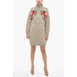 Golden Goose Wool Blend Mini Dress with Turtleneck size M - Female