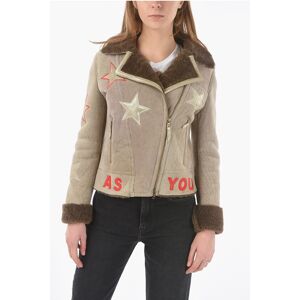 History Repeats Embroidered Shearling Jacket size 40 - Female