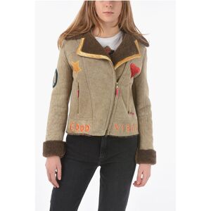 History Repeats Embroidered Shearling Jacket size 40 - Female