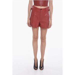 The Mannei Leather ELKE Single-pleated Shorts size 40 - Female