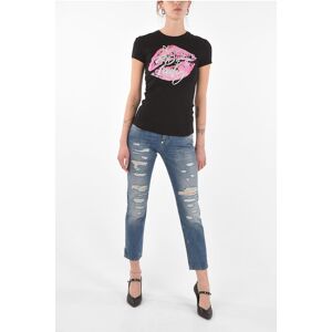Philipp Plein Printed BOSS LADY T-Shirt with Strass size Xs - Gender: Female