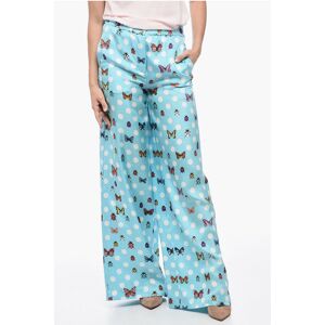 Versace Printed BUTTERFLY Silk Pants size 40 - Female Versace Printed BUTTERFLY Silk Pants size 40 - Female