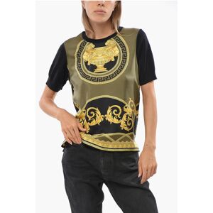 Versace Silk and Virgin Wool Iconic Printed Top size 42 - Female Versace Silk and Virgin Wool Iconic Printed Top size 42 - Female