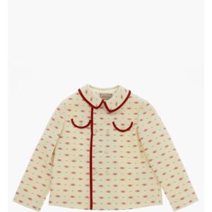 Gucci Kids All-Over Monogram Wool Double Breasted Coat size 24 M - Unisex