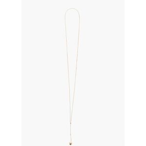 Bottega Veneta Long Golden Necklace with Ball Pendant size Unica - Female