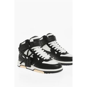 Off-White Leather OUT OF OFFICE Mid-Top Sneakers size 40 - Male