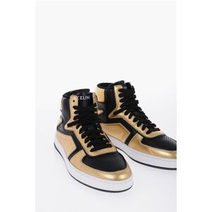 Celine Metallized Leather High-top Sneakers size 40 - Male