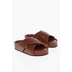Stella McCartney Faux-leather ALTER MAT Slides with Embossed Logo size 36 - Female