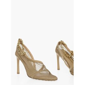 Bottega Veneta Meshed Sandals with Gold-toned Chain Fastening size 34,5 - Female