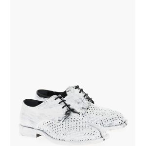 Maison Margiela MM22 Bianchetto Effect Perforated Leather TABI Derby Shoes size 35 - Female