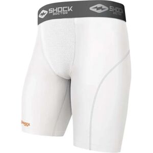 Shock Doctor Aircore Short With Cup Pocket Compression Shorts White L unisex Shock Doctor Aircore Short With Cup Pocket Compression Shorts White L unisex