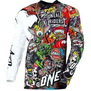 O'Neal Mayhem Crank Jersey - White Red - Unisex - Jersey O'Neal Mayhem Crank Jersey - White Red - Unisex - Jersey