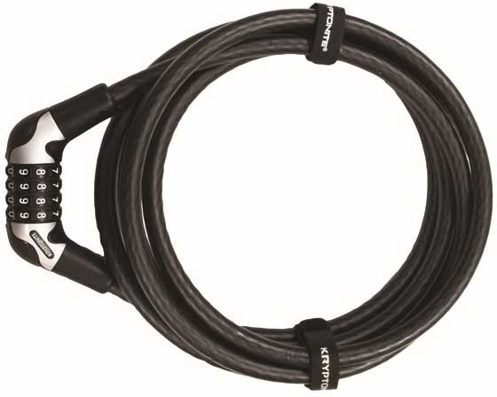 Kryptonite Kryptoflex 1230 Combo Cable Lock Black 12 mm x 305 cm unisex