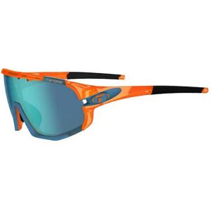 Tifosi Sledge Clarion Interchangeable Sunglasses Crystal Orange Clarion Blue/CAT3 + AC Red/CAT2 + Clear/CAT0 unisex Tifosi Sledge Clarion Interchangeable Sunglasses Crystal Orange Clarion Blue/CAT3 + AC Red/CAT2 + Clear/CAT0 unisex