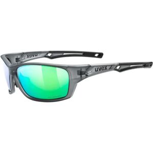 Uvex Sportstyle 232 Polarvision Mirrored Sunglasses Smoke Matte Mirror Green/CAT3 unisex Uvex Sportstyle 232 Polarvision Mirrored Sunglasses Smoke Matte Mirror Green/CAT3 unisex