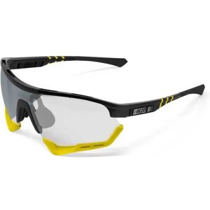 Scicon Aerotech Xl Photochromic Sunglasses Gloss Black / Yellow Silver Mirror/CAT 1-3 unisex Scicon Aerotech Xl Photochromic Sunglasses Gloss Black / Yellow Silver Mirror/CAT 1-3 unisex