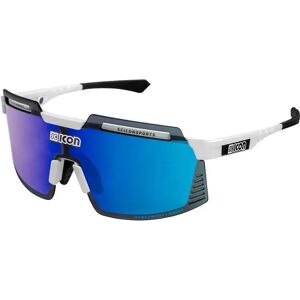 Scicon Aerowatt Foza Sunglasses Gloss White / Blue Clear/CAT0 + Multimirror Blue/CAT3 unisex Scicon Aerowatt Foza Sunglasses Gloss White / Blue Clear/CAT0 + Multimirror Blue/CAT3 unisex