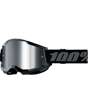 100percent Strata 2 Sunglasses Black Mirror Silver Lens/CAT3 unisex 100percent Strata 2 Sunglasses Black Mirror Silver Lens/CAT3 unisex