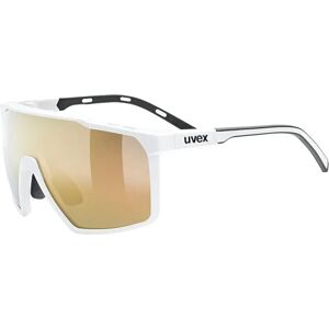 Uvex Mtn Perform S Sunglasses White Matt Supervision Mirror Gold/CAT3 unisex Uvex Mtn Perform S Sunglasses White Matt Supervision Mirror Gold/CAT3 unisex