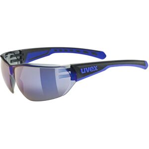 Uvex Equate Sunglasses Black Blue Matt Mirror Blue/CAT3 unisex Uvex Equate Sunglasses Black Blue Matt Mirror Blue/CAT3 unisex