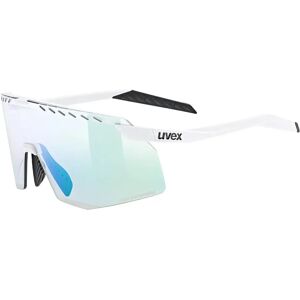 Uvex Pace Stage V Photochromic Sunglasses White Matt Variomatic Mirror Blue/CAT1-3 unisex Uvex Pace Stage V Photochromic Sunglasses White Matt Variomatic Mirror Blue/CAT1-3 unisex