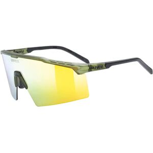 Uvex Flowline Sunglasses Olive Matt Supravision Mirror Gold/CAT3 unisex Uvex Flowline Sunglasses Olive Matt Supravision Mirror Gold/CAT3 unisex