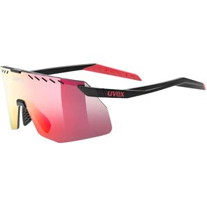Uvex Pace Stage Small Sunglasses Black Matt 01 Colorvision Mirror Red/CAT2 unisex Uvex Pace Stage Small Sunglasses Black Matt 01 Colorvision Mirror Red/CAT2 unisex