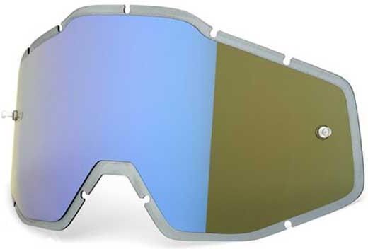 100percent Cylindrical Anti Fog Replacement Lenses Hiper Blue Mirror CAT3 unisex