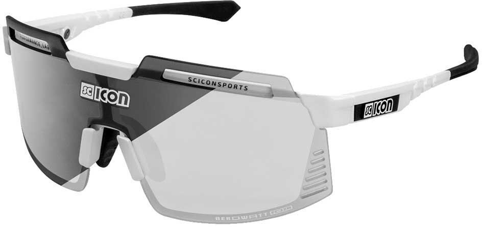 Scicon Aerowatt Foza Photochromic Sunglasses Gloss White Photocromic Silver/CAT1-3 unisex