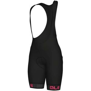 Ale Traguardo Bib Shorts Black / Fluor Pink XL Women Ale Traguardo Bib Shorts Black / Fluor Pink XL Women