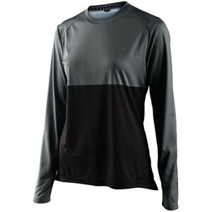 Troy Lee Designs Lilium Block Ladies Bicycle Jersey - Black Grey - Xl Troy Lee Designs Lilium Block Ladies Bicycle Jersey - Black Grey - Xl