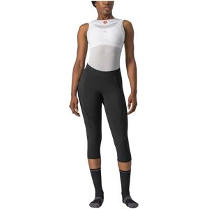 Castelli Velocissima 3 3/4 Bib Tights Black / Black S Women Castelli Velocissima 3 3/4 Bib Tights Black / Black S Women